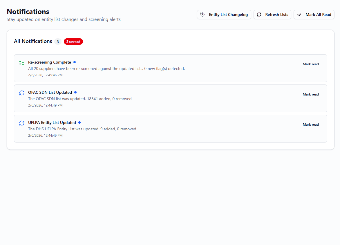 Ongoing Monitoring screenshot